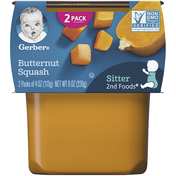 Gerber Gerber 2nd Foods Baby Food Butternut Squash 4 oz., PK16 - 00015000076535