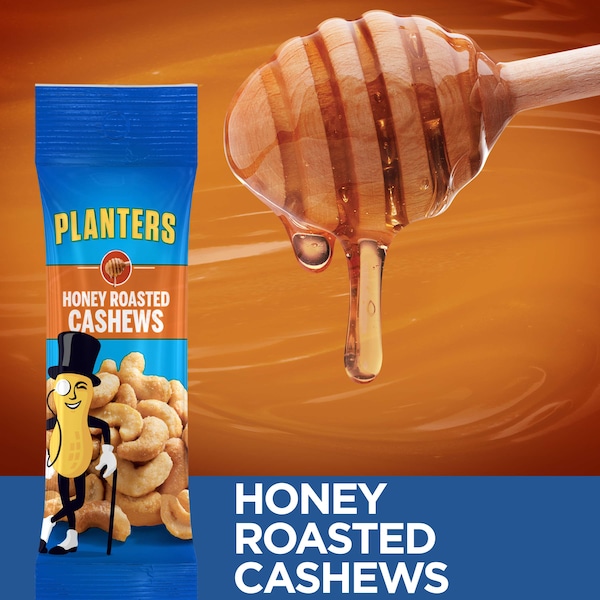 Planters Planters Honey Roasted Cashews 1.5 oz. Bag, PK108 - 10029000075396