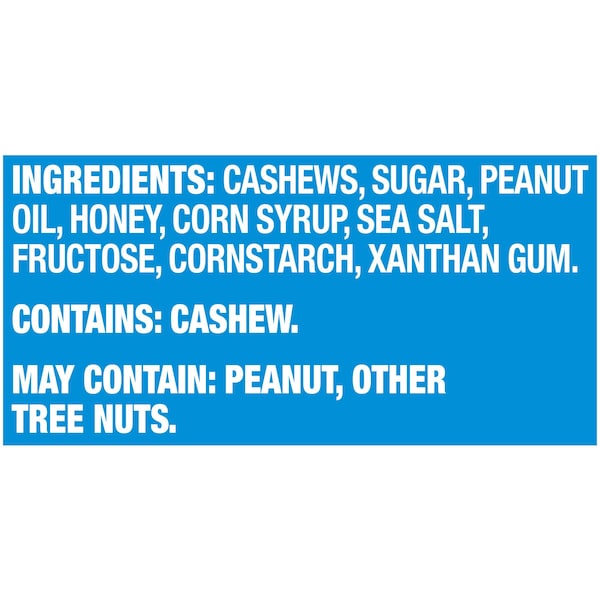 Planters Planters Honey Roasted Cashews 1.5 oz. Bag, PK108 - 10029000075396