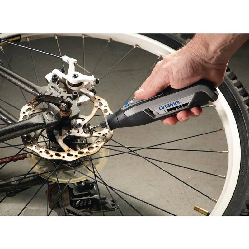 Kit de herramienta rotativa inalámbrica Dremel Lite 4V con velocidad variable y USB, con kit de 11 piezas para tallado y grabado rotativo - 7760-N/10+72901