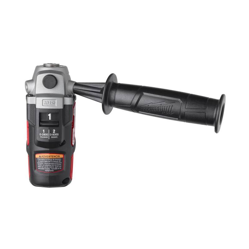 Herramienta rotativa inalámbrica de 12V de iones de litio Milwaukee M12 con pistola de calafateo y adhesivo M12 de 10 oz y paquete de batería XC de 6.0 Ah - 2460-20-2441-20-48-11-2460