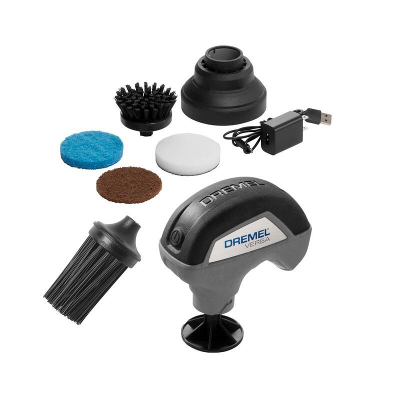 Dremel Versa 4V Kit de herramientas para limpieza con cepillo de potencia máxima inalámbrico de iones de litio con pluma de pegamento inalámbrica USB de 4V - PC10-04+HSGP-01