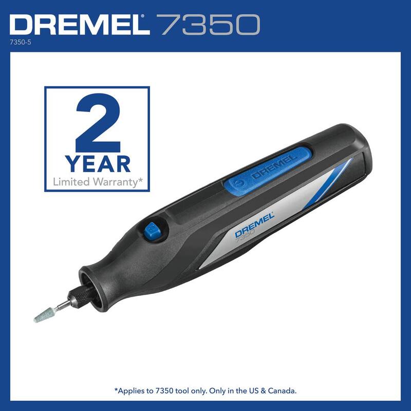 Kit de herramientas rotativas inalámbricas USB Dremel Light Duty DIY 4V con 20 accesorios de limpieza y pulido - 7350+726-01