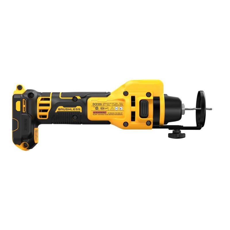 Herramienta inalámbrica DEWALT 20-Volt MAX XR de corte de yeso con batería Powerstack 5.0 Ah y cargador - DCE555BWCBP520C