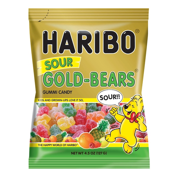 Haribo Haribo Sour Gold-Bears 4.5 oz., PK12 - 31220