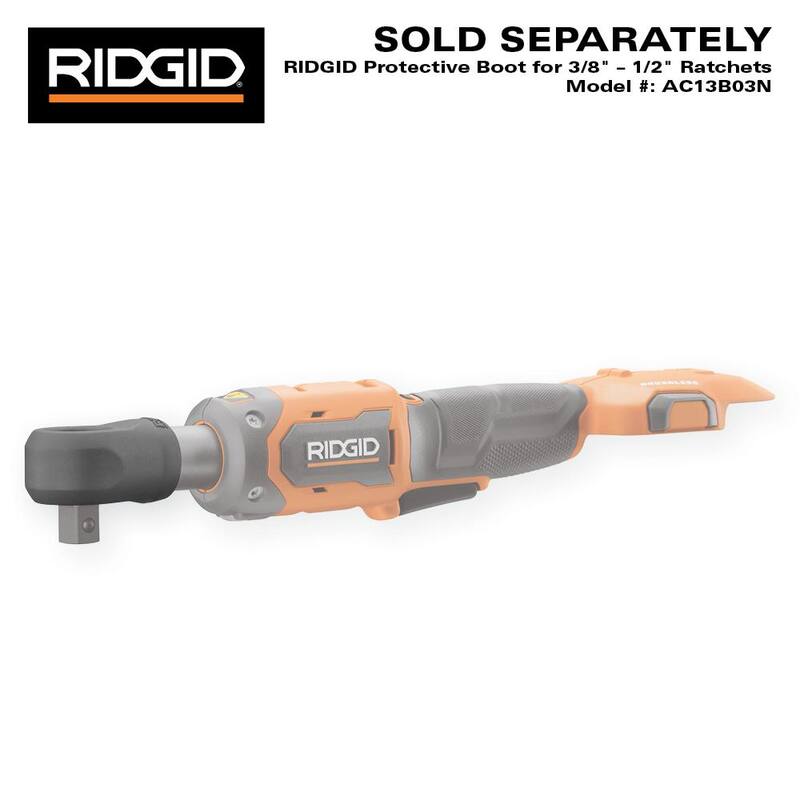 Juego de trinquete inalámbrico RIDGID 18V sin escobillas de 1/2 pulg. con batería de 2.0 Ah y cargador - R866012K