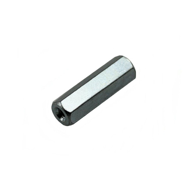 Unicorp Hex Standoff, #10-32 Thrd Sz, 1/2 in L, Brass Zinc Plated, 1/4" Hex W - P529-M03-F21-1032