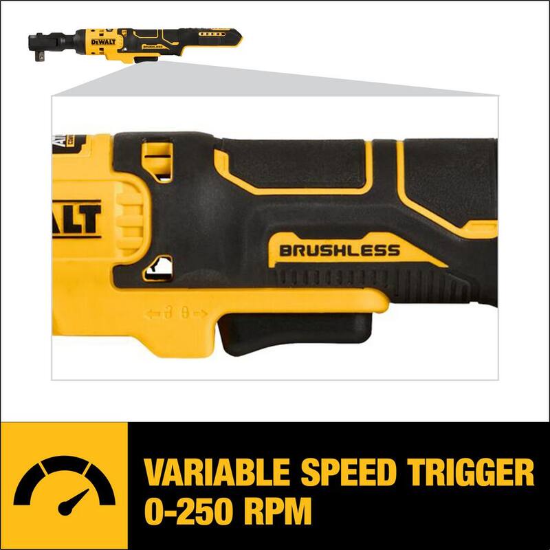 DEWALT ATOMIC 20V MAX Llave de trinquete inalámbrica de 1/2 pulg. (Herramienta solamente) - DCF512B