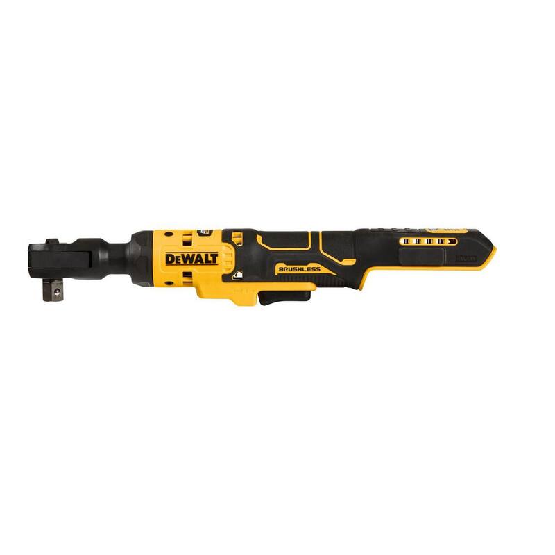 Llave de trinquete sin cable DEWALT ATOMIC 20V MAX de iones de litio de 1/2 in. con (2) paquetes de baterías de iones de litio de 20V MAX Premium de 5.0 Ah - DCF512BWCB205-2
