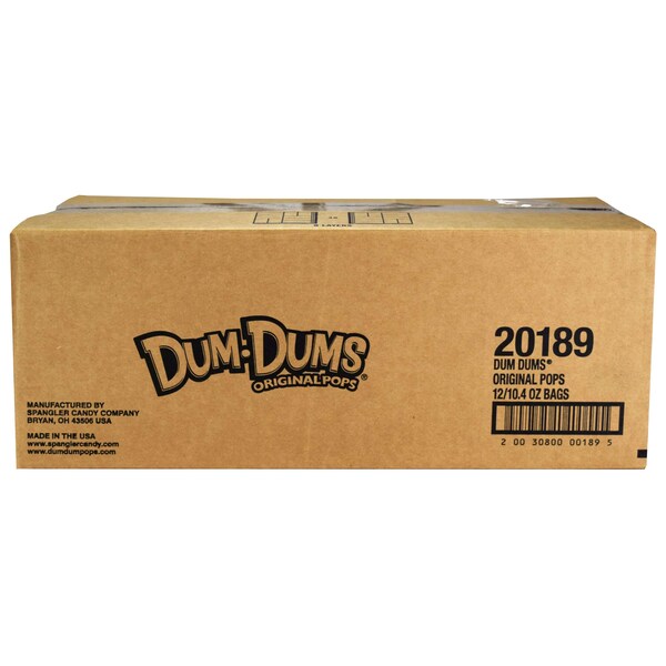Dum Dums Dum Dums 10.4 oz. Lay Down Bags Non Display, PK12 - 20189