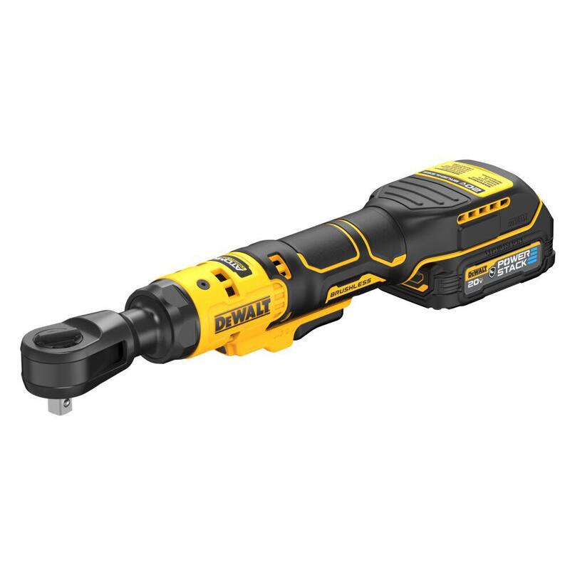 Llave de trinquete inalámbrica DEWALT 20-Volt MAX de 1/2 pulgadas con batería de iones de litio - DCF512GE1