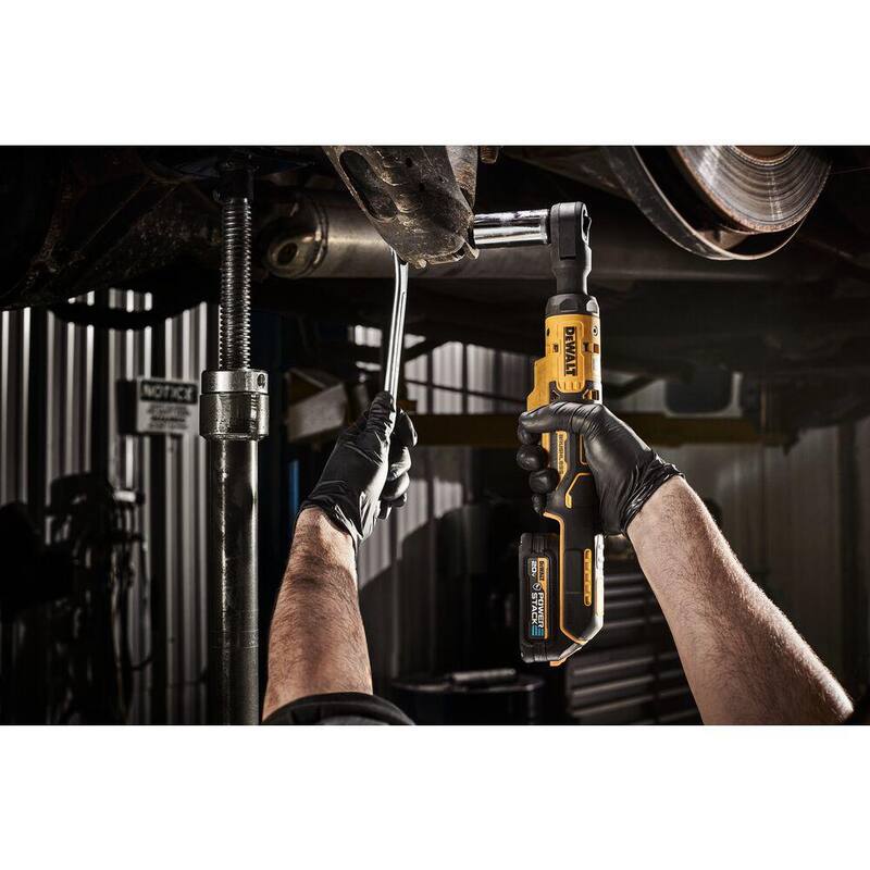 Llave de trinquete inalámbrica DEWALT 20-Volt MAX de 1/2 pulgadas con batería de iones de litio - DCF512GE1