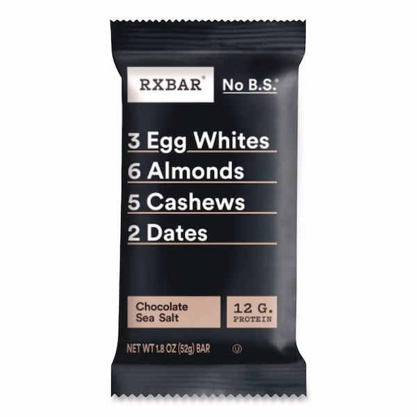 Rxbar Adult Bars, Chocolate Sea Salt, 1.83 oz Bar, 12PK - CGO00430