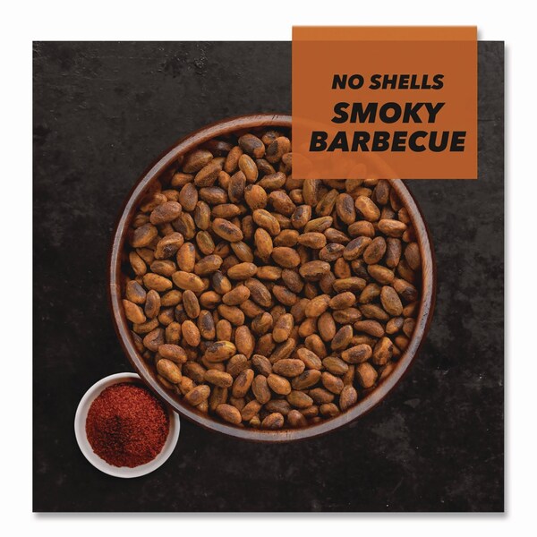 Wonderful No Shells Smoky Barbecue Pistachios, 2.25 oz Pack, 8PK - PAR70031