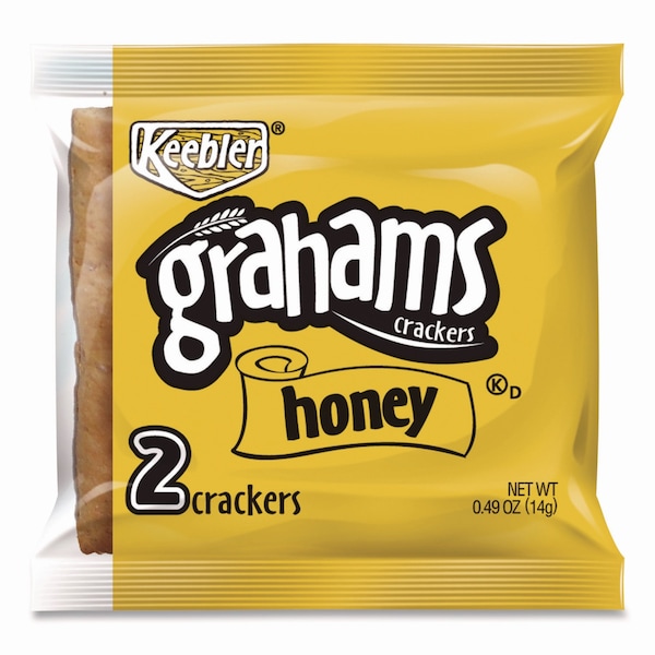 Keebler Honey Grahams Crackers, 0.49 oz Bag, 200PK - 802690