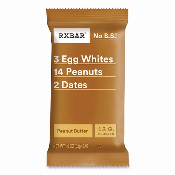 Rxbar Adult Bars, Peanut Butter, 1.83 oz Bar, 12PK - CGO00427