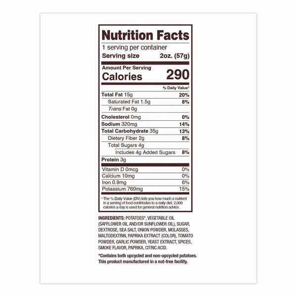 Uglies Kettle Potato Chips, Bar-B-Que, 2 oz Bags, 24PK - DFN26103