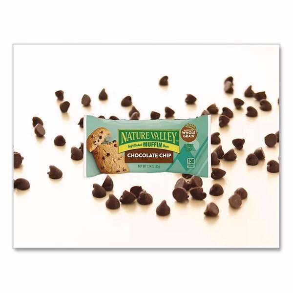 Nature Valley Chocolate Chip Soft-Baked Muffin Bar, 1.24 oz Bar, 12PK - GEM20667