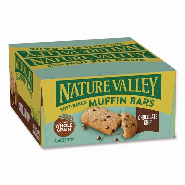 Nature Valley Chocolate Chip Soft-Baked Muffin Bar, 1.24 oz Bar, 12PK - GEM20667