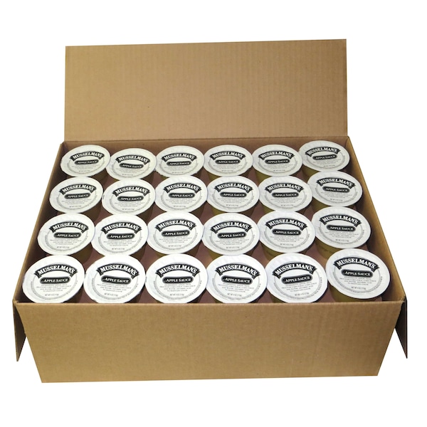 Musselmans Musselman's Apple Sauce 4 oz. Bowls, PK72 - FFASP0440MUS01