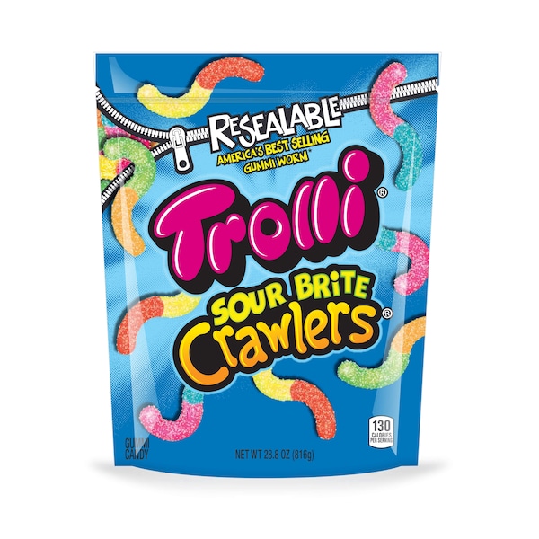 Trolli Trolli Resealable Sour Brite Crawlers 28.8 oz., PK6 - 2180