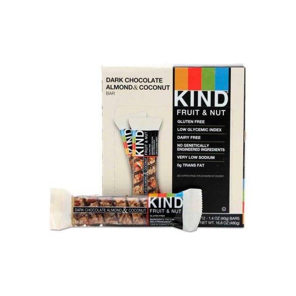 Kind KIND Fruit and Nut Bars, Dark Chocolate Almond & Coconut, 1.4 oz. Bar, 12/Box - 19987