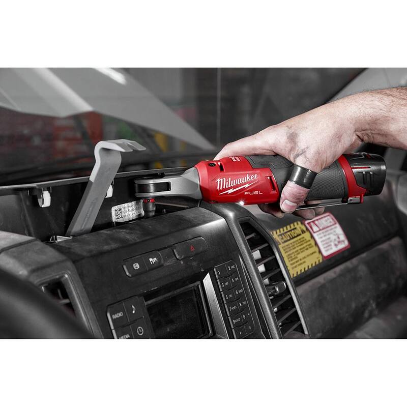 Llave de trinquete inalámbrica Milwaukee M12 FUEL 12V de iones de litio sin escobillas de alta velocidad de 1/4 pulgadas (herramienta solamente) - 2566-20