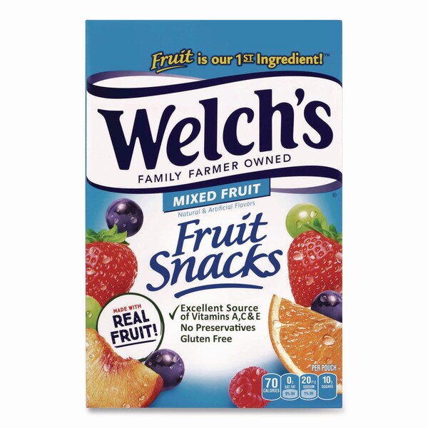 Welchs Fruit Snacks, Mixed Fruit, 0.9 oz Pouch, 40PK - PIM84068