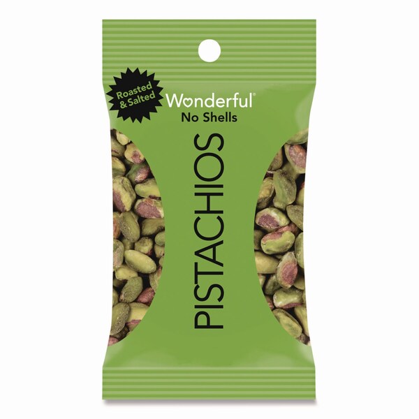 Wonderful No Shells Roasted and Salted Pistachios Variety Pack, Assorted Flavors, 0.75 oz Bag, 24PK - PAR70086