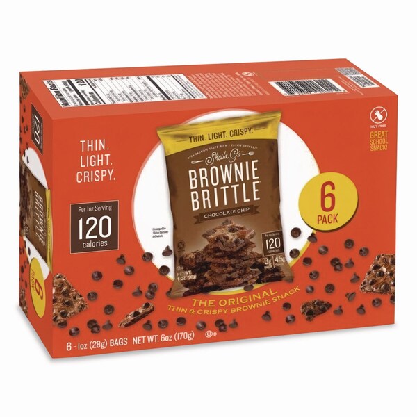 Sheila Gs Brownie Brittle Chocolate Chip Crisps, 1 oz Bag, 6PK - SGB01622