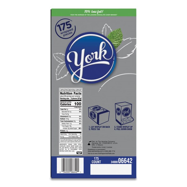 York Peppermint Patties, 84 oz, 175PK - 220-00057