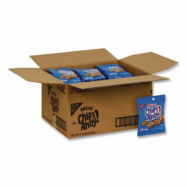 Nabisco Chocolate Chip Cookies - Single Serve, 2 oz Packets, 60PK - NFG015480