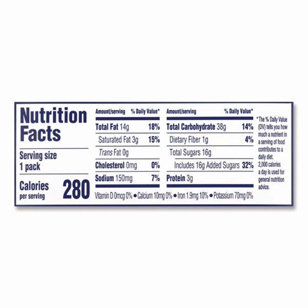 Nabisco Chocolate Chip Cookies - Single Serve, 2 oz Packets, 60PK - NFG015480