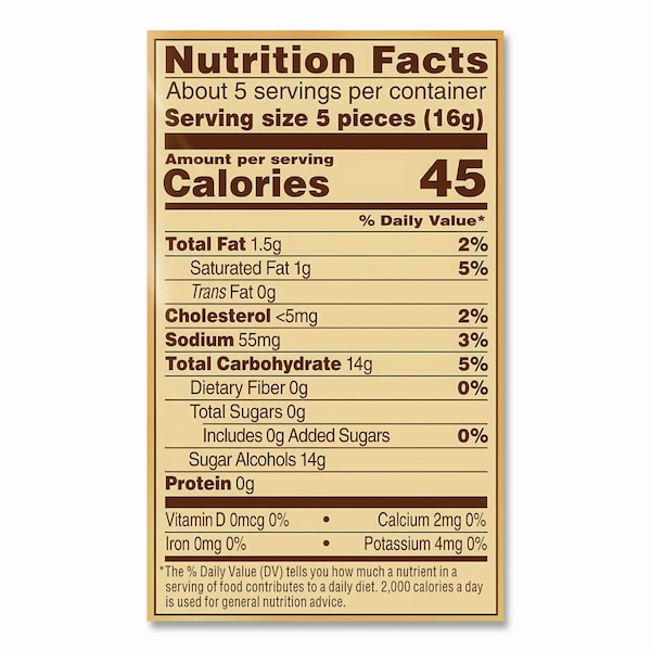 Werthers Original Hard Candies, Caramel, Individually Wrapped, 2.75 oz - SUL831498