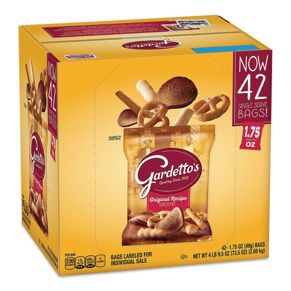 Gardettos Club Mix, Zesty Original, 1.75 oz Packet, 42PK - GEM49448