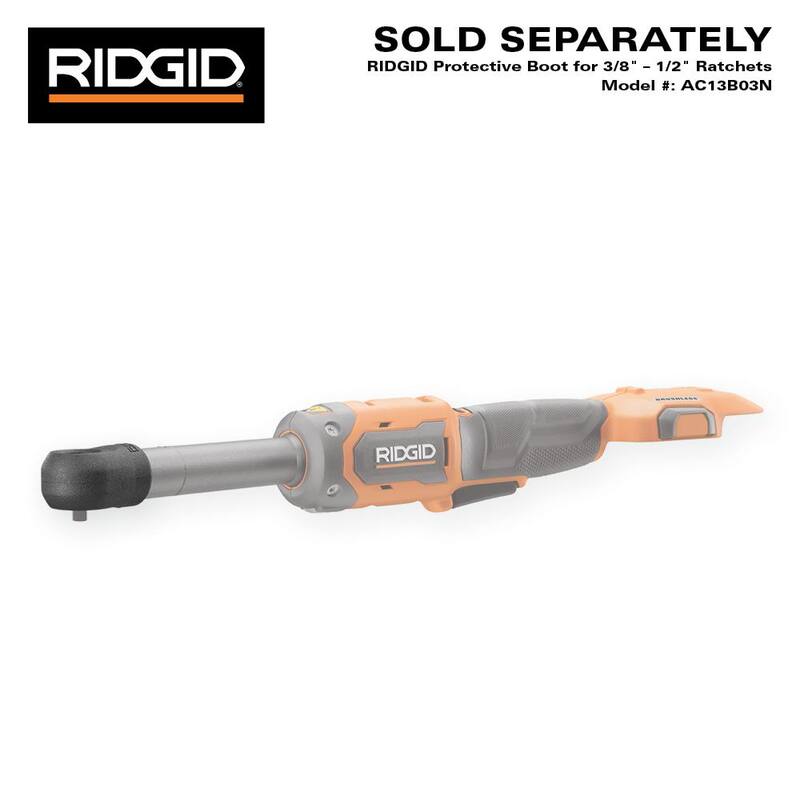 Llave de trinquete extendida inalámbrica sin escobillas RIDGID de 18V (solo herramienta) - R866020B