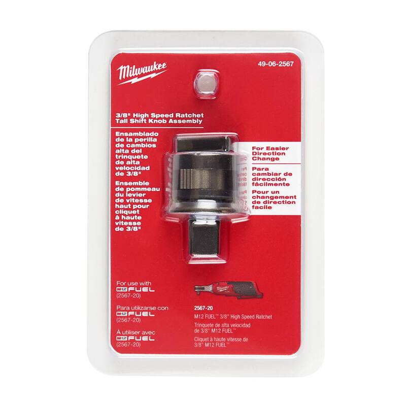 Milwaukee M12 3/8 pulgadas Llave de trinquete de alta velocidad Ensamble de perilla de cambio alta - 49-06-2567
