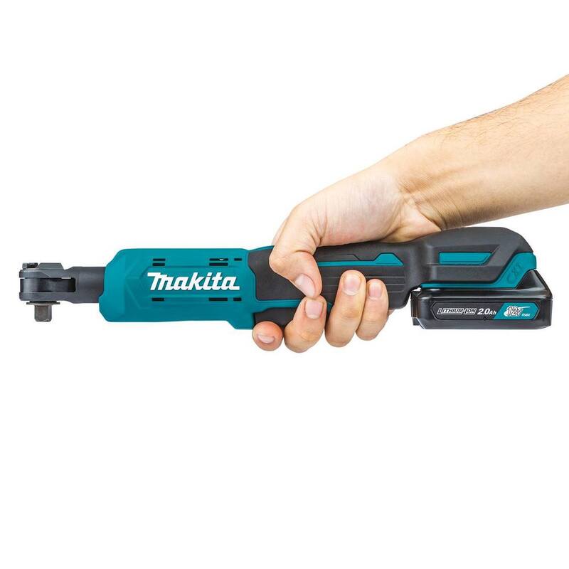 Kit de trinquete inalámbrico de iones de litio Makita 12V max CXT 2.0 Ah 3/8 pulg./1/4 pulg. Sq. Drive - RW01R1