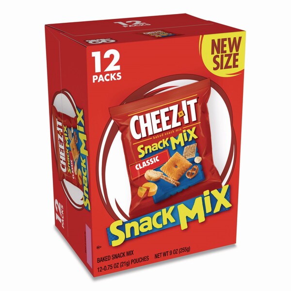 Cheez-It Snack Mix, Classic Cheese, 0.75 oz Bag, 12PK - KEE11719