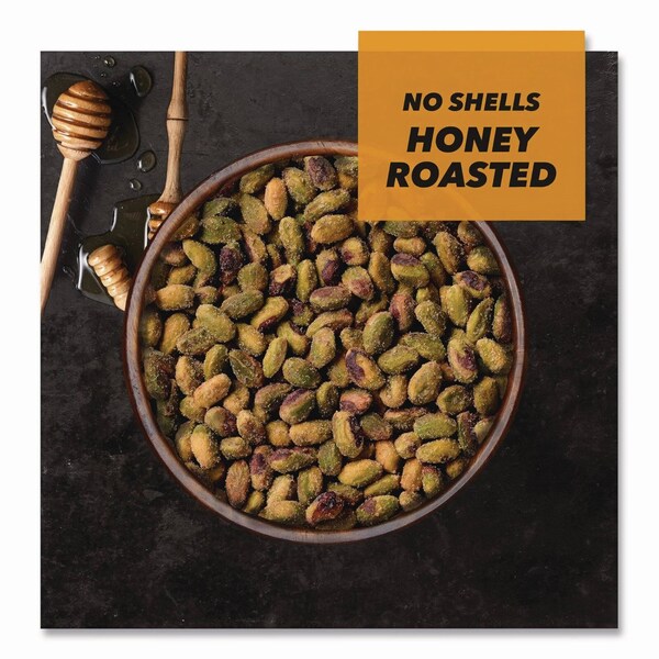 Wonderful No Shells Honey Roasted Pistachios, 2.25 oz Bags, 8PK - PAR91086