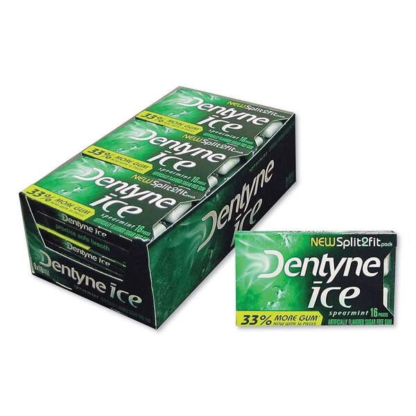 Dentyne Ice Sugarless Gum, Spearmint, 16 Pieces, 9PK - AMC31500