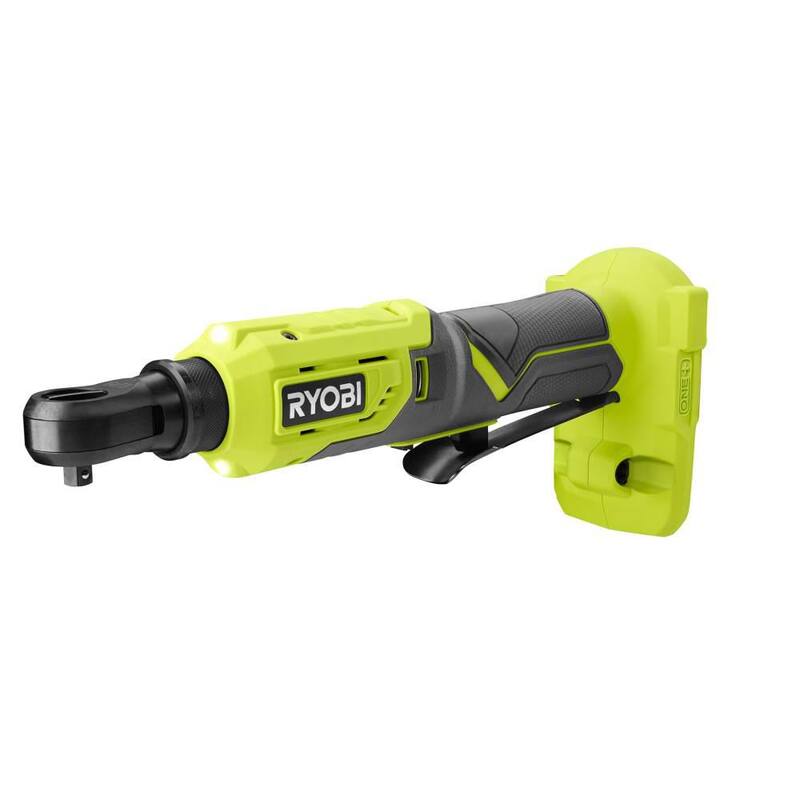 RYOBI ONE+ 18V Llave de trinquete inalámbrica 1/4 de pulgada con 4 posiciones (solo herramienta) - PRC01B