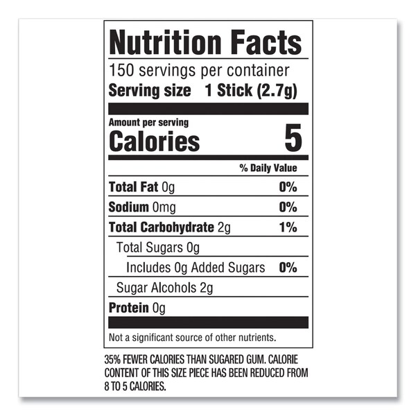 Wrigleys Five Gum, Peppermint Cobalt, 15 Sticks, 10PK - WMW51220