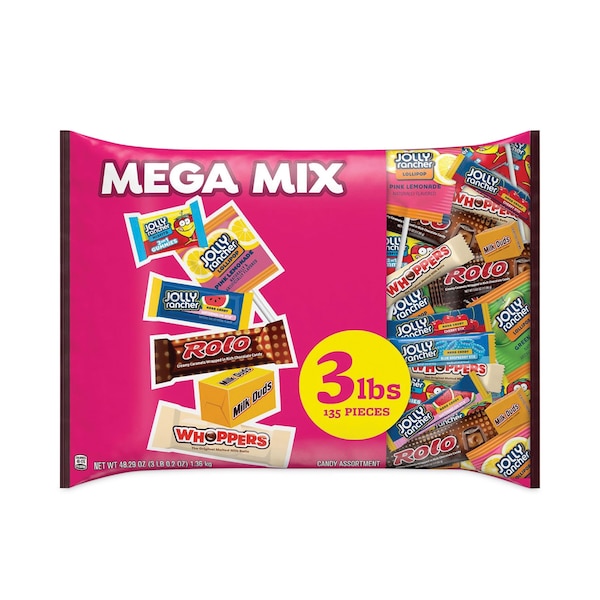 Hersheys Mega Mix Chocolate and Sweets Assortment, 135 Individually Wrapped Chocolates/Candies - HEC93958