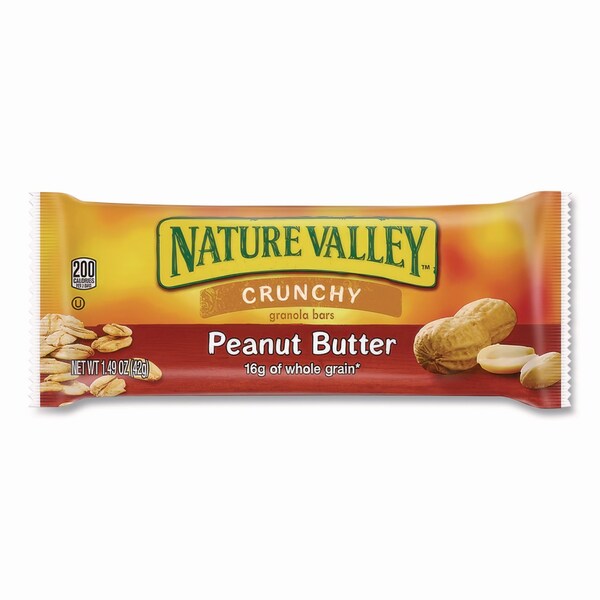 Nature Valley Granola Bars, Crunchy Peanut Butter, 1.5 oz Pouch, 28PK - GEM2384