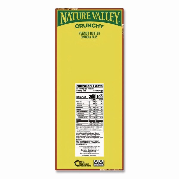 Nature Valley Granola Bars, Crunchy Peanut Butter, 1.5 oz Pouch, 28PK - GEM2384
