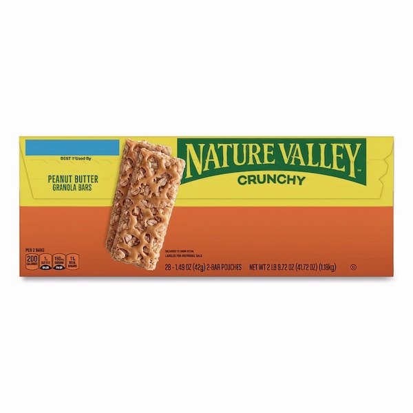 Nature Valley Granola Bars, Crunchy Peanut Butter, 1.5 oz Pouch, 28PK - GEM2384