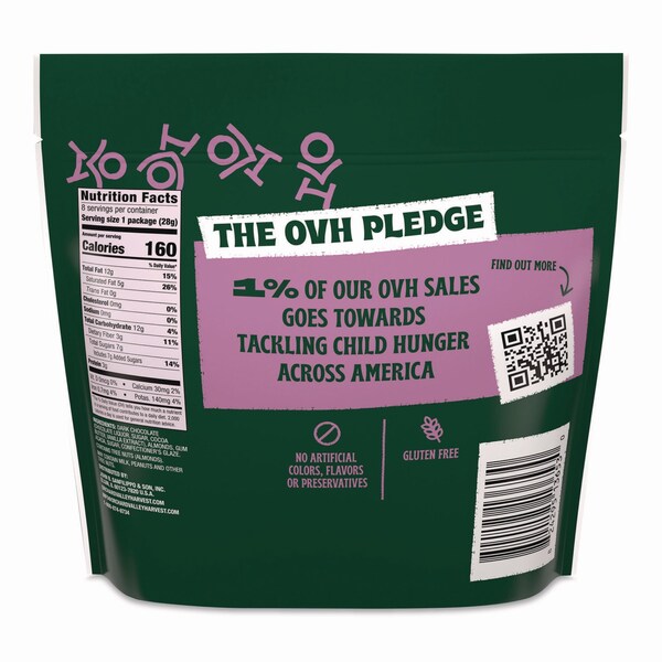 Orchard Valley Harvest Dipped Almonds, Dark Chocolate, 8 1 oz Bags - JOH36537