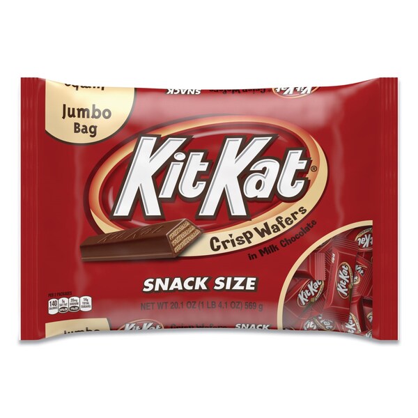Kit Kat Snack Size, Crisp Wafers in Milk Chocolate, 20.1 oz Bag - 246-00011