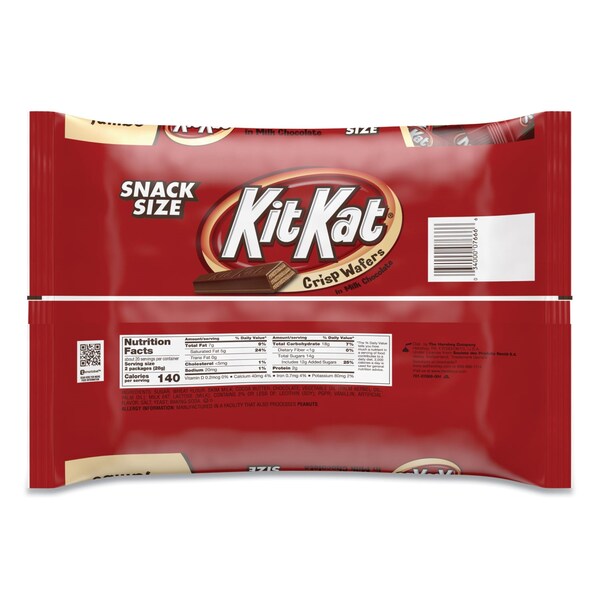 Kit Kat Snack Size, Crisp Wafers in Milk Chocolate, 20.1 oz Bag - 246-00011